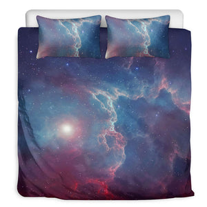 Dark Universe Galaxy Deep Space Print Duvet Cover Bedding Set