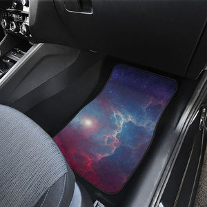 Dark Universe Galaxy Deep Space Print Front and Back Car Floor Mats