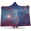 Dark Universe Galaxy Deep Space Print Hooded Blanket