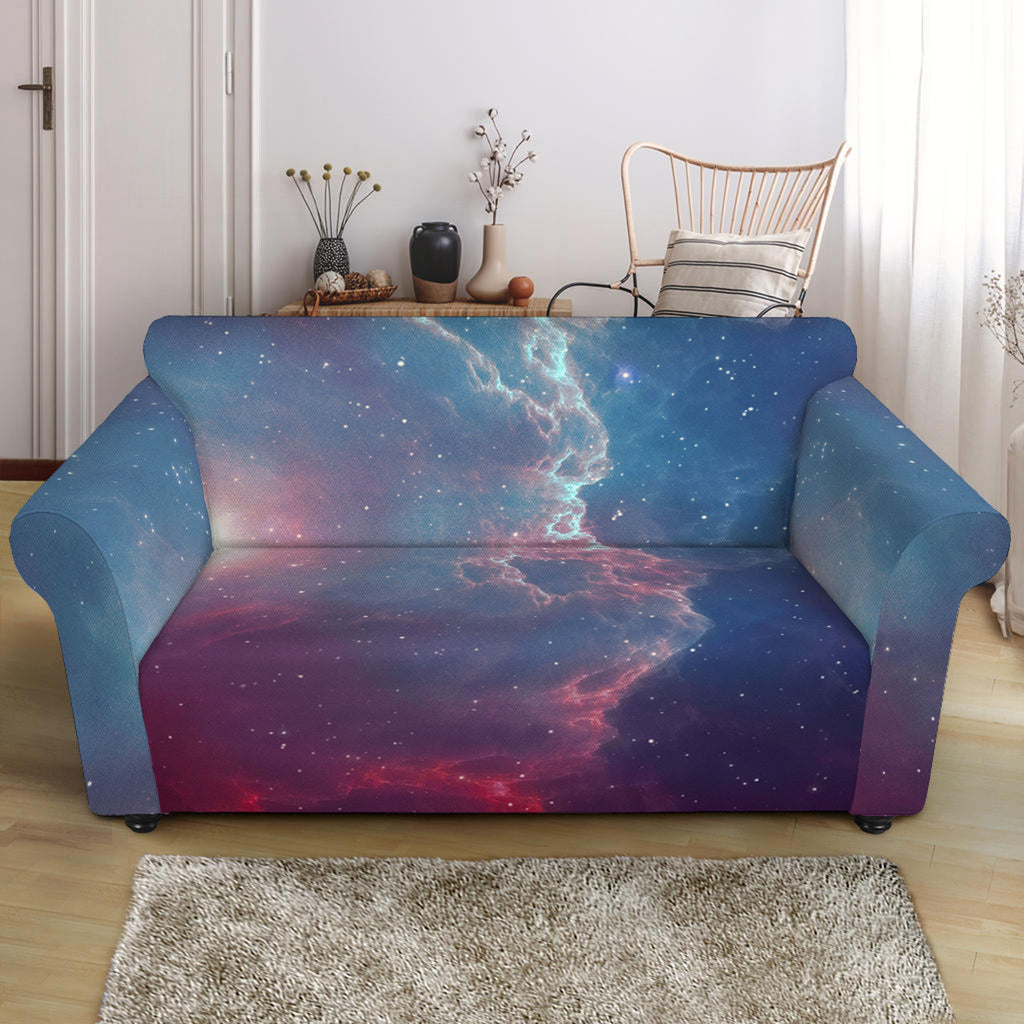 Dark Universe Galaxy Deep Space Print Loveseat Slipcover