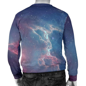 Dark Universe Galaxy Deep Space Print Men's Crewneck Sweatshirt GearFrost