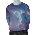 Dark Universe Galaxy Deep Space Print Men's Crewneck Sweatshirt GearFrost