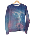 Dark Universe Galaxy Deep Space Print Men's Crewneck Sweatshirt