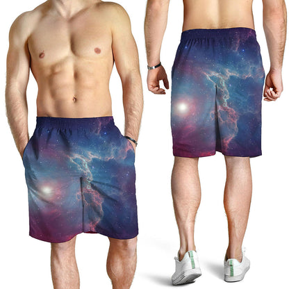 Dark Universe Galaxy Deep Space Print Men's Shorts