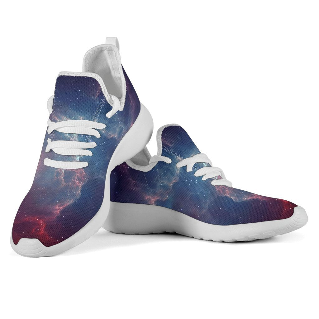Dark Universe Galaxy Deep Space Print Mesh Knit Shoes GearFrost