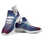 Dark Universe Galaxy Deep Space Print Mesh Knit Shoes GearFrost