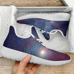Dark Universe Galaxy Deep Space Print Mesh Knit Shoes GearFrost