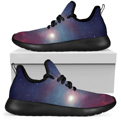 Dark Universe Galaxy Deep Space Print Mesh Knit Shoes GearFrost