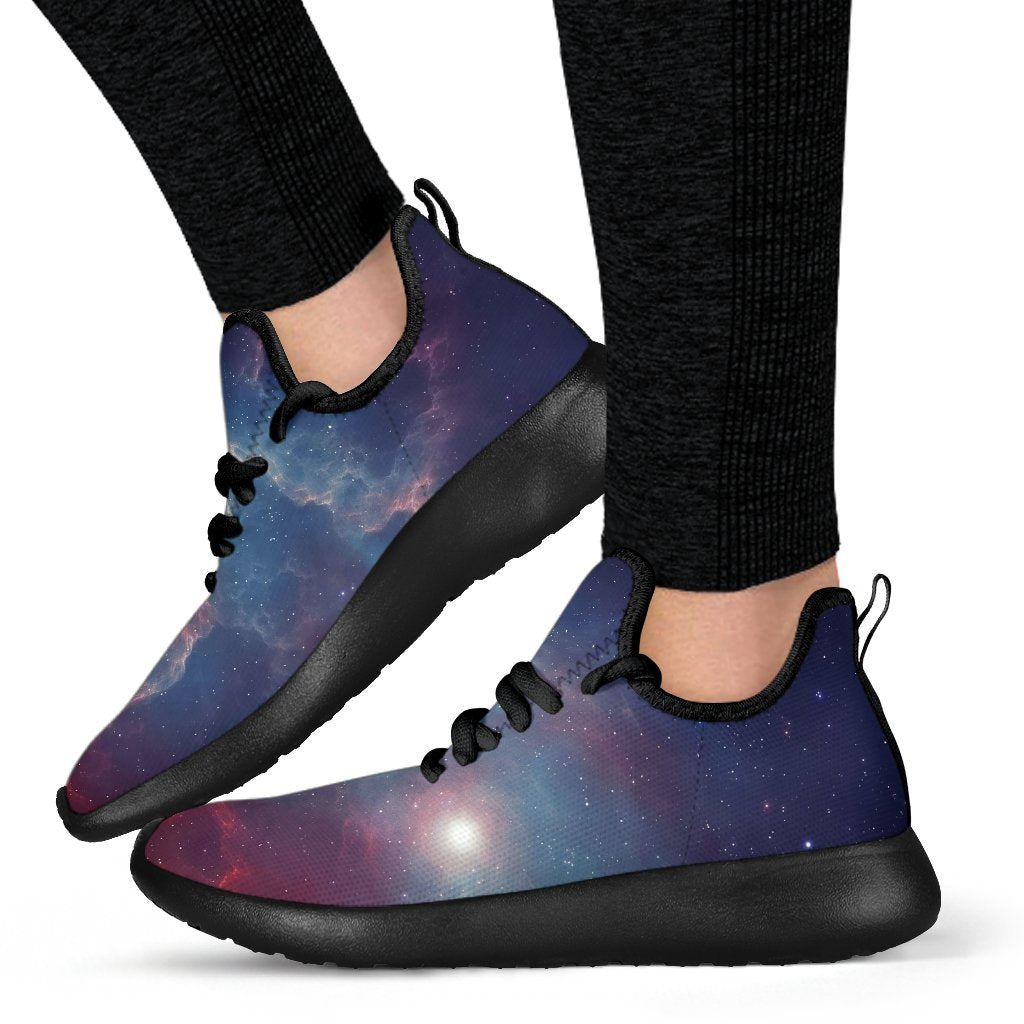 Dark Universe Galaxy Deep Space Print Mesh Knit Shoes GearFrost