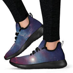 Dark Universe Galaxy Deep Space Print Mesh Knit Shoes GearFrost