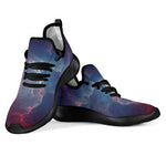 Dark Universe Galaxy Deep Space Print Mesh Knit Shoes GearFrost