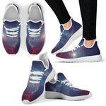 Dark Universe Galaxy Deep Space Print Mesh Knit Shoes GearFrost