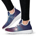Dark Universe Galaxy Deep Space Print Mesh Knit Shoes GearFrost