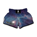 Dark Universe Galaxy Deep Space Print Muay Thai Boxing Shorts