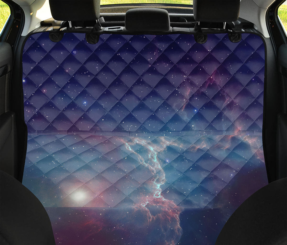 Dark Universe Galaxy Deep Space Print Pet Car Back Seat Cover