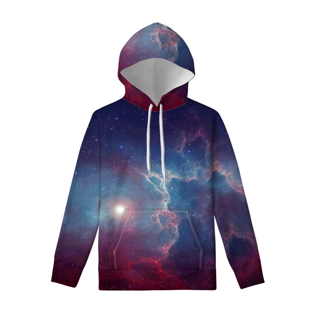 Dark Universe Galaxy Deep Space Print Pullover Hoodie