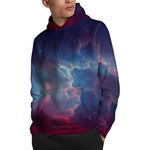 Dark Universe Galaxy Deep Space Print Pullover Hoodie
