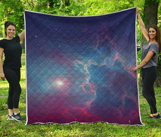 Dark Universe Galaxy Deep Space Print Quilt