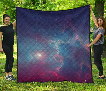 Dark Universe Galaxy Deep Space Print Quilt