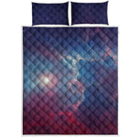 Dark Universe Galaxy Deep Space Print Quilt Bed Set