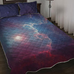 Dark Universe Galaxy Deep Space Print Quilt Bed Set