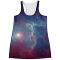 Dark Universe Galaxy Deep Space Print Women's Racerback Tank Top