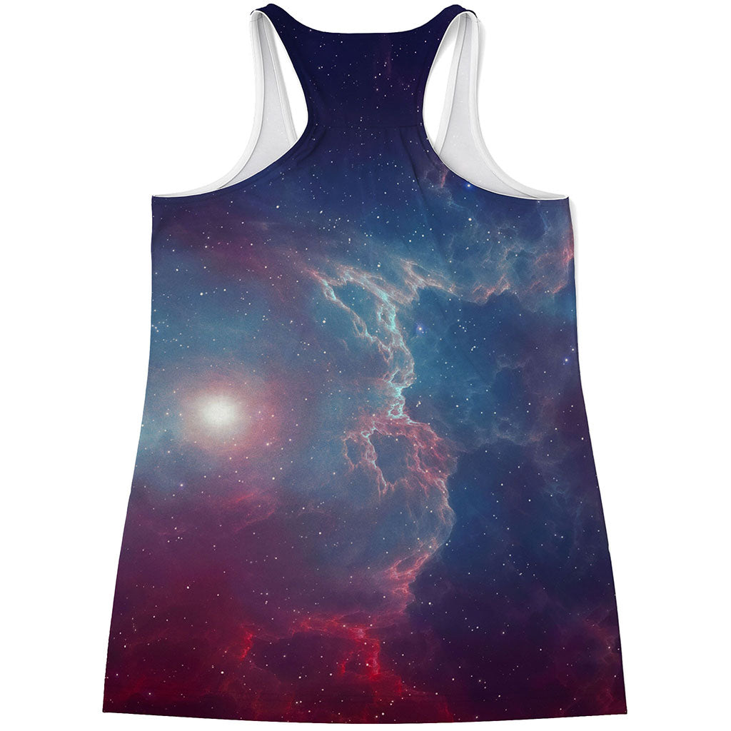 Dark Universe Galaxy Deep Space Print Women's Racerback Tank Top