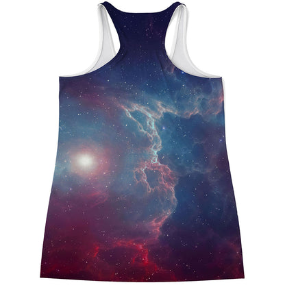 Dark Universe Galaxy Deep Space Print Women's Racerback Tank Top