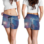 Dark Universe Galaxy Deep Space Print Women's Shorts