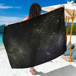Dark Universe Galaxy Outer Space Print Beach Sarong Wrap