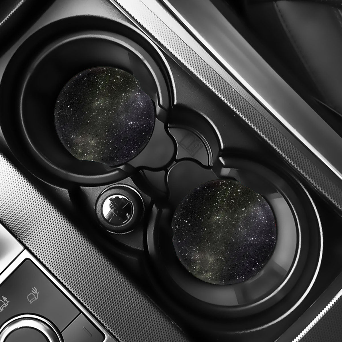 Dark Universe Galaxy Outer Space Print Car Coasters
