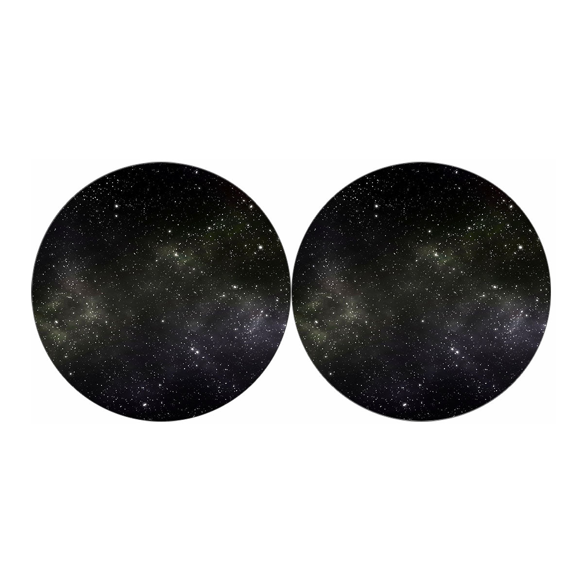 Dark Universe Galaxy Outer Space Print Car Coasters
