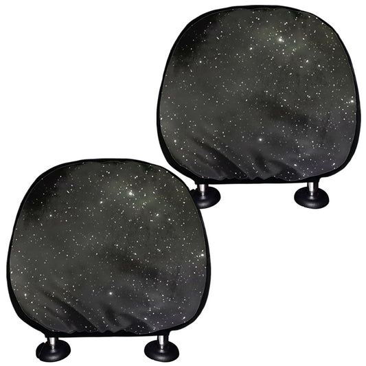 Dark Universe Galaxy Outer Space Print Car Headrest Covers