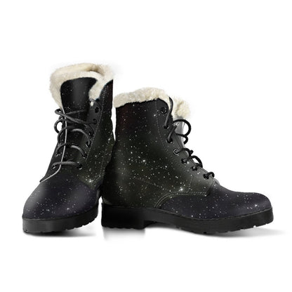 Dark Universe Galaxy Outer Space Print Comfy Boots GearFrost