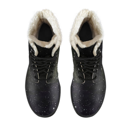Dark Universe Galaxy Outer Space Print Comfy Boots GearFrost