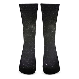 Dark Universe Galaxy Outer Space Print Crew Socks