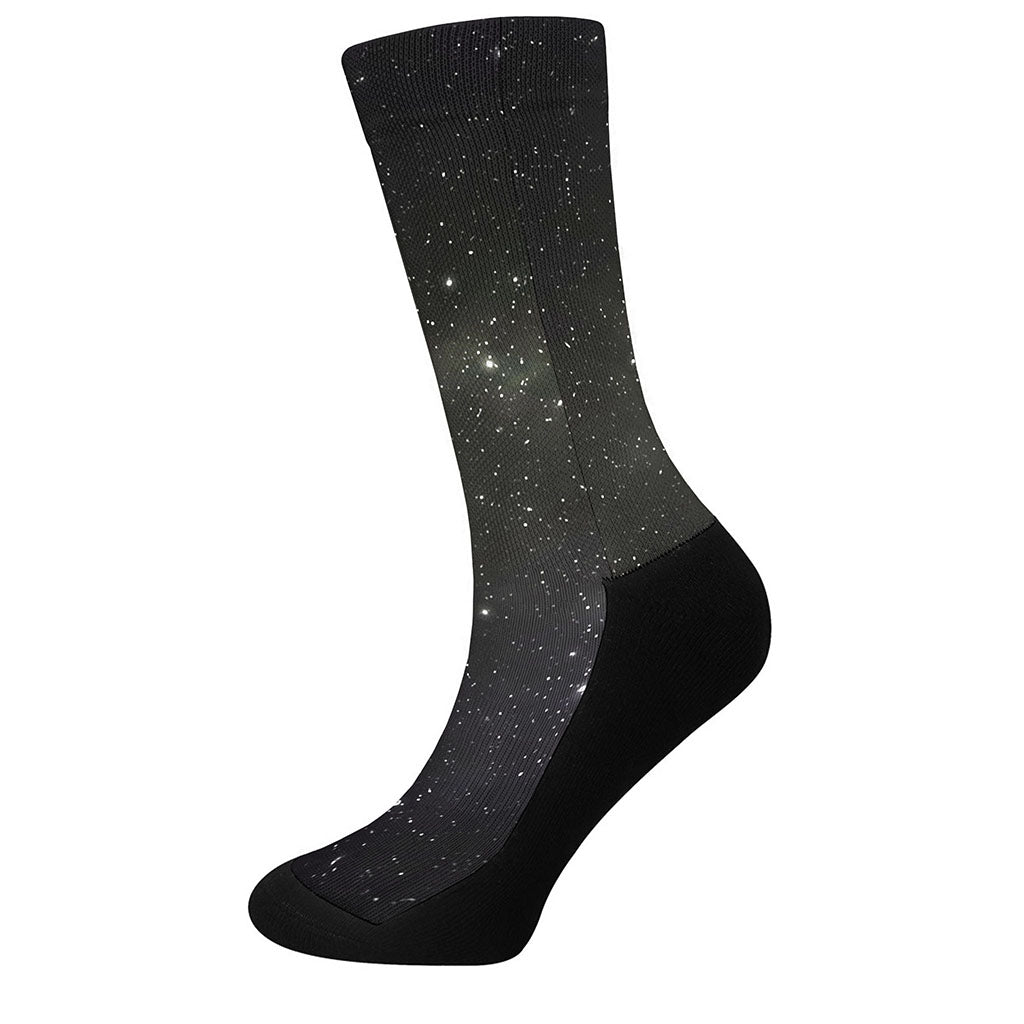 Dark Universe Galaxy Outer Space Print Crew Socks