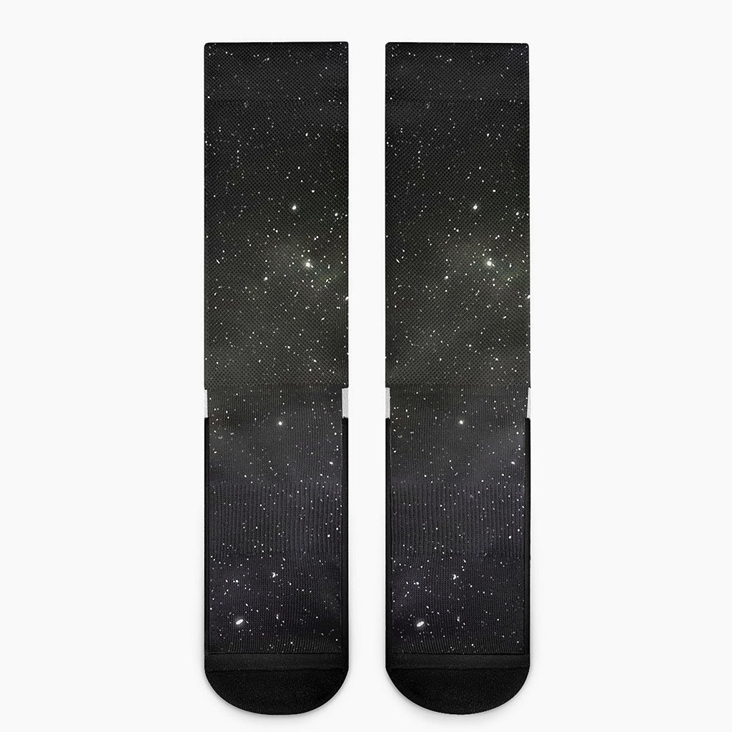Dark Universe Galaxy Outer Space Print Crew Socks
