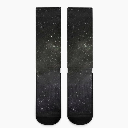 Dark Universe Galaxy Outer Space Print Crew Socks
