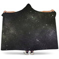Dark Universe Galaxy Outer Space Print Hooded Blanket