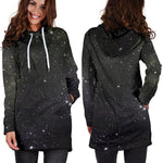 Dark Universe Galaxy Outer Space Print Hoodie Dress GearFrost