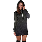Dark Universe Galaxy Outer Space Print Hoodie Dress GearFrost