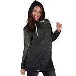 Dark Universe Galaxy Outer Space Print Hoodie Dress GearFrost