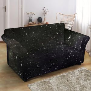 Dark Universe Galaxy Outer Space Print Loveseat Slipcover