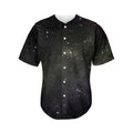 Dark Universe Galaxy Outer Space Print Men's Baseball Jersey