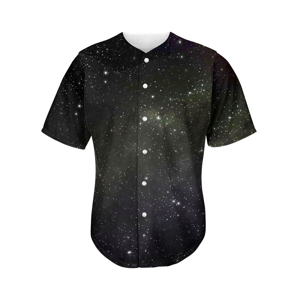 Dark Universe Galaxy Outer Space Print Men's Baseball Jersey