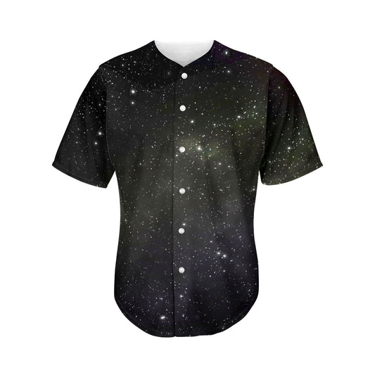 Dark Universe Galaxy Outer Space Print Men's Baseball Jersey