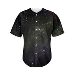 Dark Universe Galaxy Outer Space Print Men's Baseball Jersey