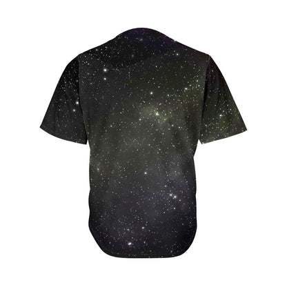 Dark Universe Galaxy Outer Space Print Men's Baseball Jersey