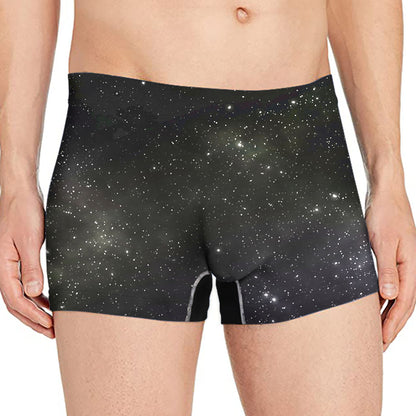 Dark Universe Galaxy Outer Space Print Men's Boxer Briefs
